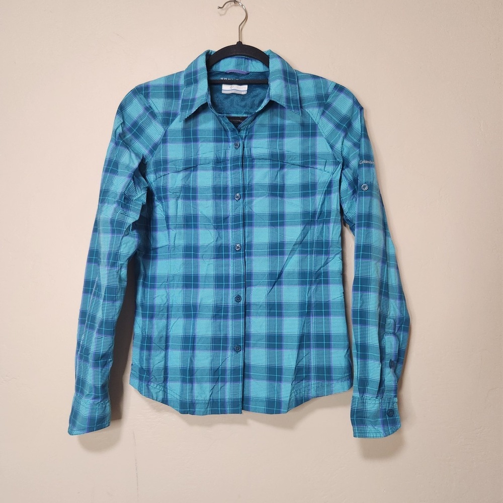 Columbia Omni-Shade Long Sleeve Womens Shirt Size Small